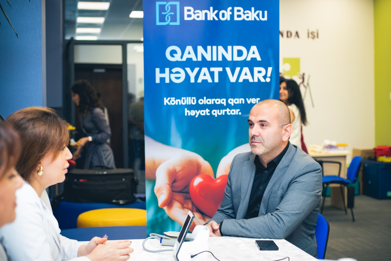 “Bank of Baku”dan könüllü qanvermə təşəbbüsü - FOTOLAR